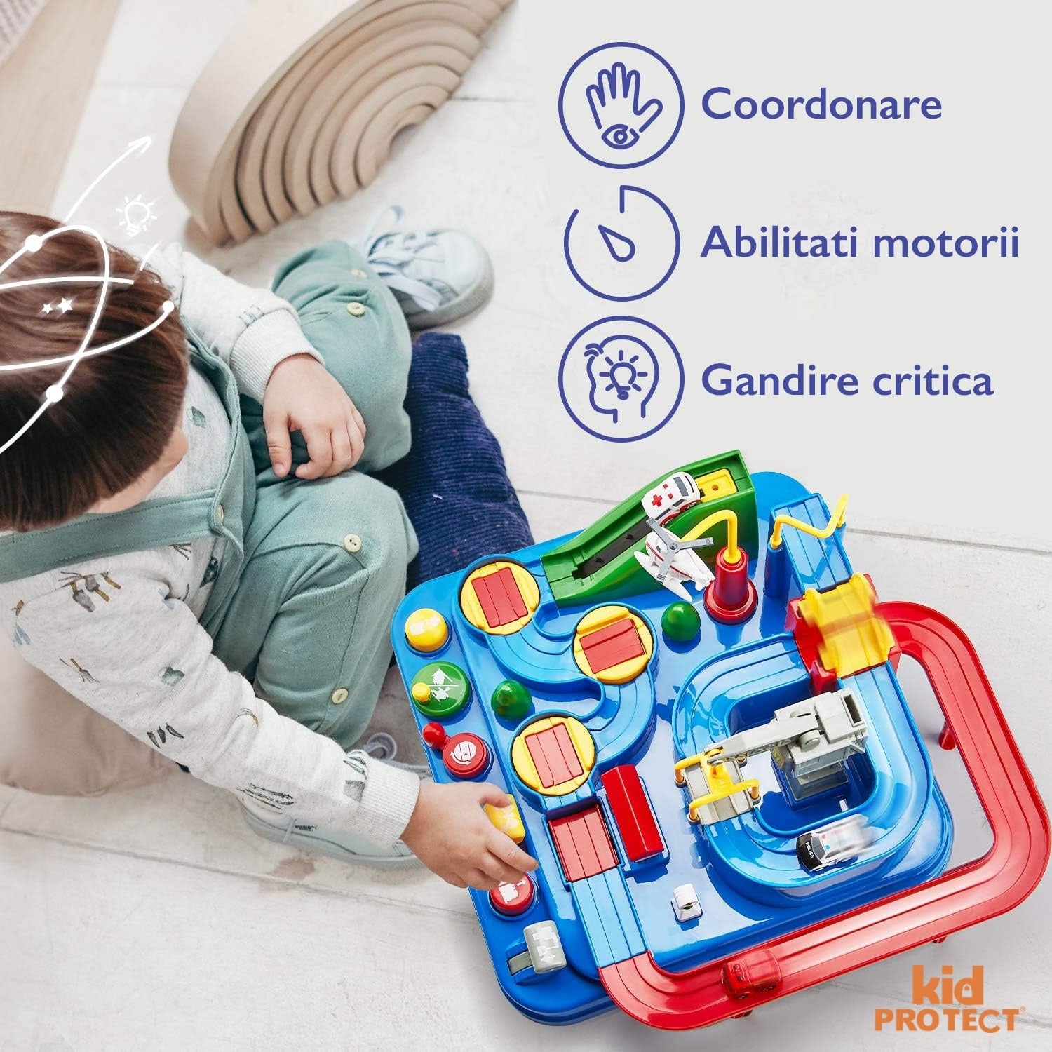 Set Jucarie Interactiva Circuit de Curse KidProtect Rescue City Set Jucarie Interactiva Circuit de Curse KidProtect Rescue City